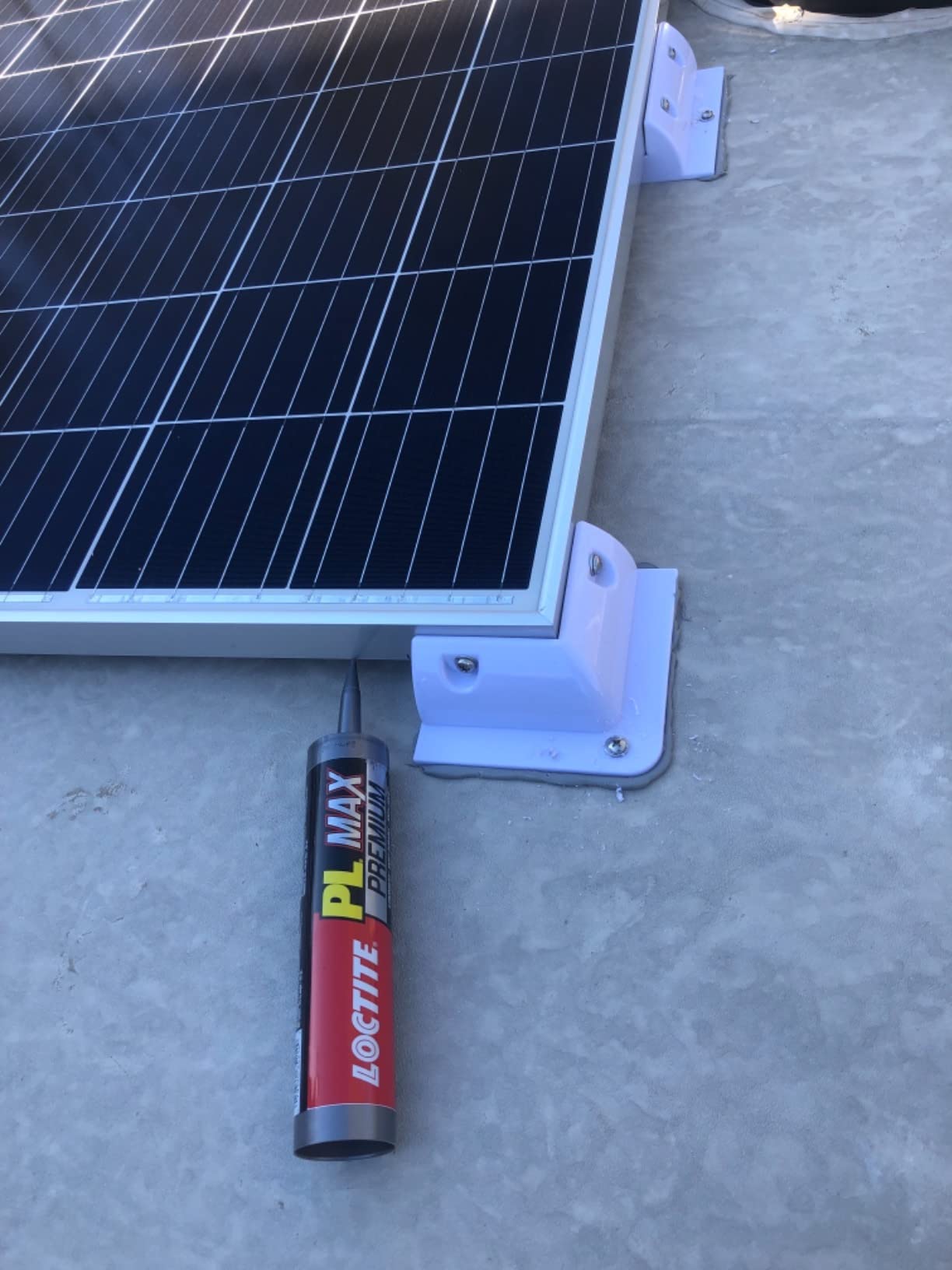 10/mo Finance Solar Panel Brackets White ABS Solar Panel Mounting