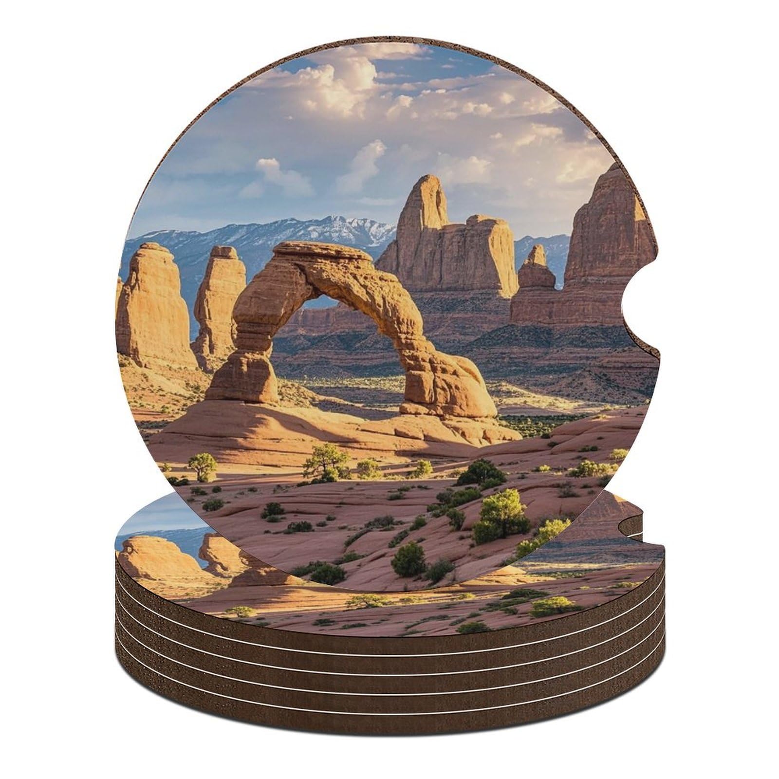 Dessous de verre voiture Arches National Park le cadeau idéal pour automobiliste