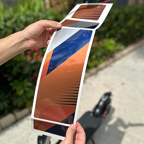 Miniatura 3 de Calcomanías de vinilo autoadhesivas de alta calidad y fundas para patinetes eléctricos de adultos, personaliza y protege tu viaje con estilo (lazo