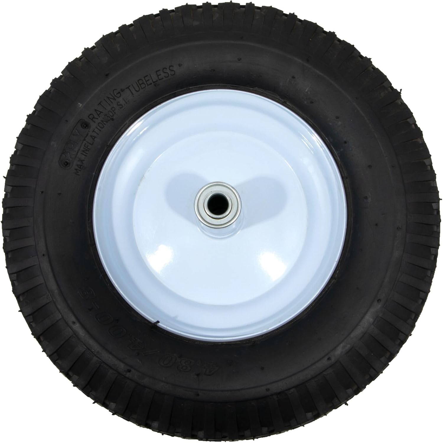 Arnold 15.5-Inch Wheelbarrow Wheel with Ribbed Tread