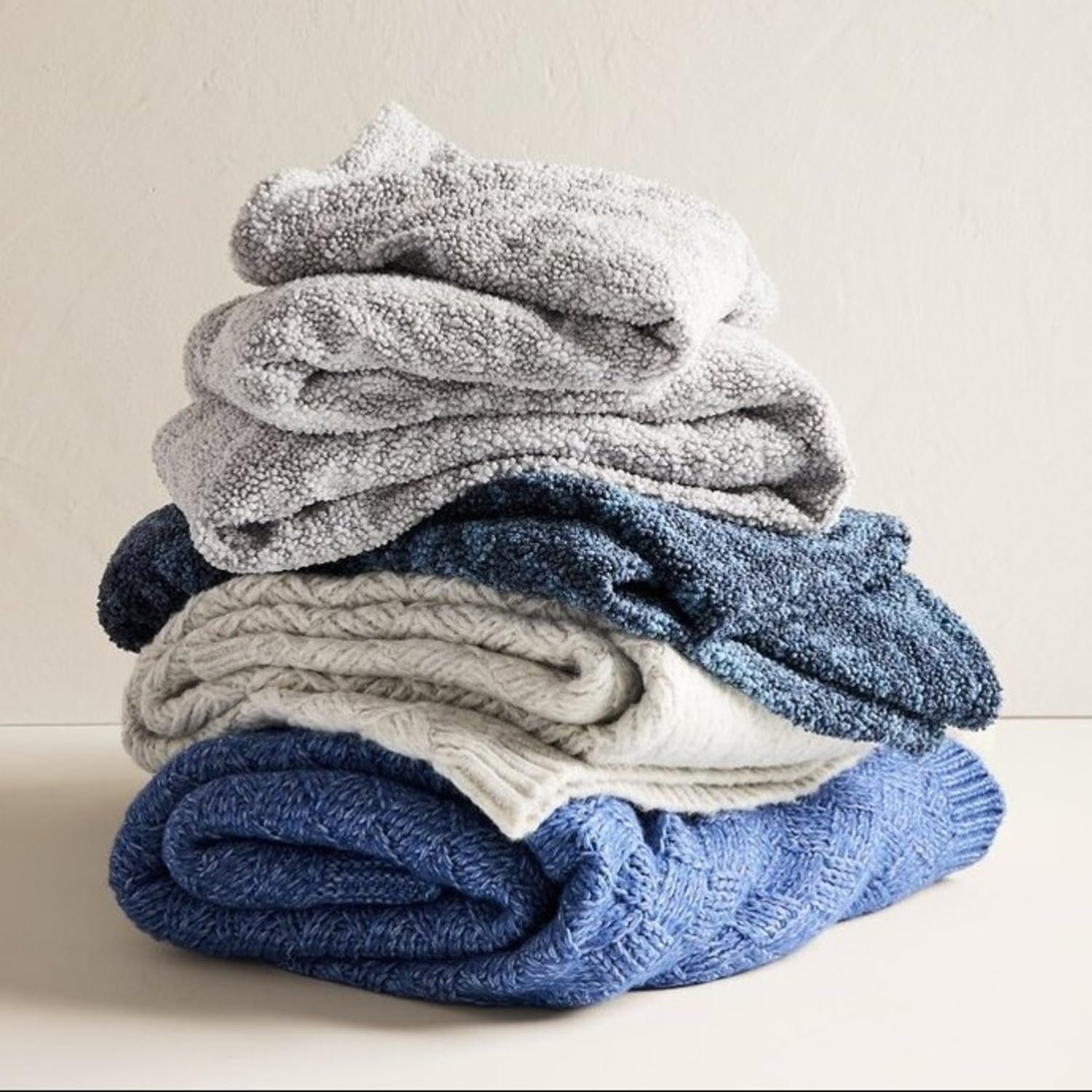 Tommy Bahama - Throw Blanket, Super Cozy Knit Bedding for Bed or Couch, Oeko-Tex Certified (Treillage Knit Blue, 50 x 60)