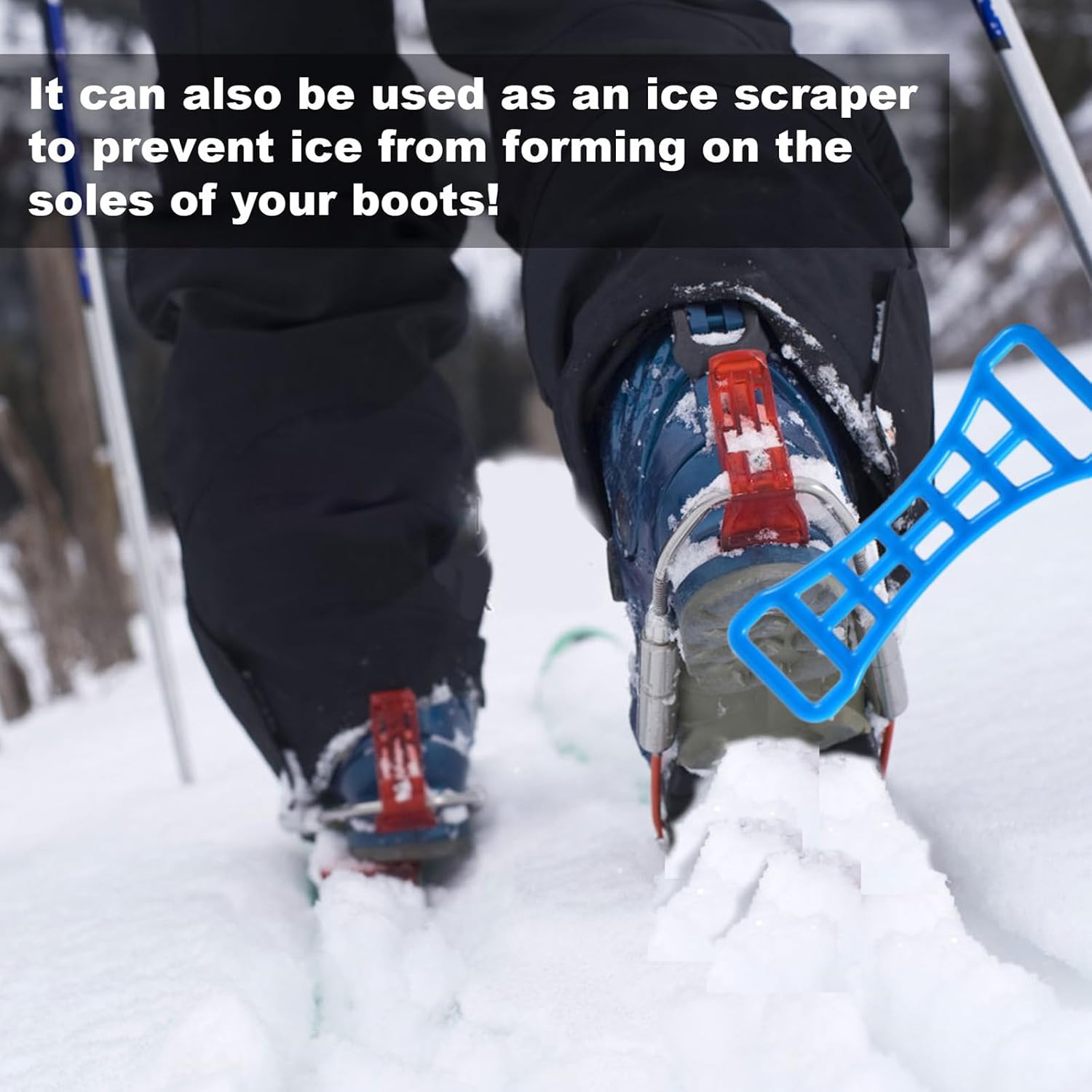 BOXOB 2pcs Ski Boot Buckle Lever, Multi-Purpose Tightening Assist Tool Skiing Boot Buckle Extension Aid with Hanging Buckles