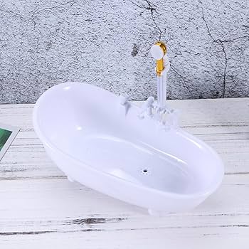 貴重 電動バスタブ ドール付き ブリキのおもちゃ DOLLY BATH TUB Amazon.com: NUOBESTY Electric Doll Bathtub Pink Miniature
