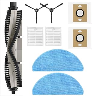 HASTHIP® 9Pcs Replenishment Kit, Replacement Accessories for ILIFE A30 Pro / A30 Vacuum Cleaner, Replacement Parts with 2 Filters, 2 Side Brushes, 2 Mop Cloth, 1 Main Brush, 2 Dust Bag