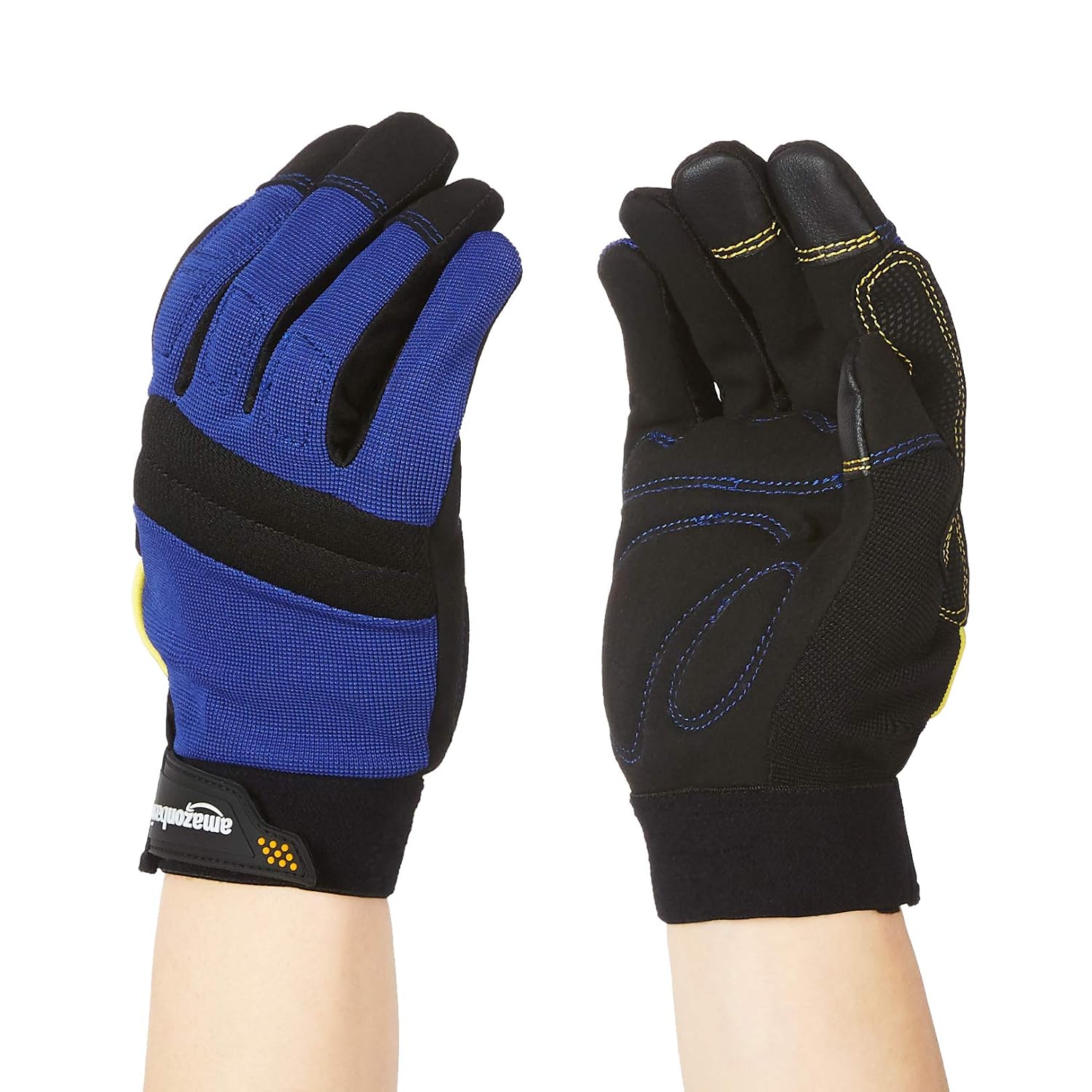 Amazon Basics Enhanced Flex Grip Work Gloves - Blue, XXL