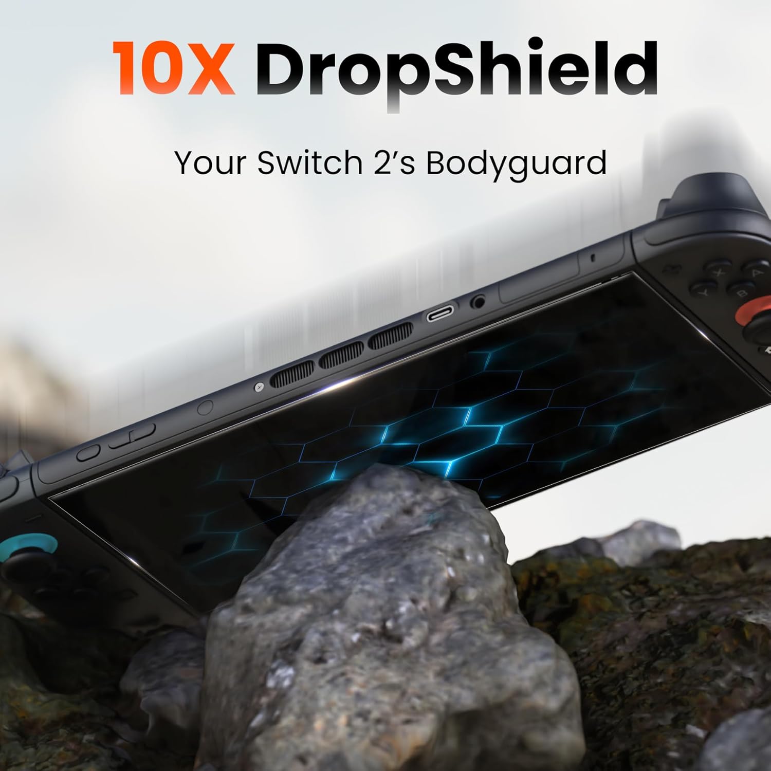 YWXTW Anti Reflective Screen Protector Compatible With Nintendo Switch 2, [99% Clarity & Auto-Align], Anti Glare 9H+ Hardness Tempered Glass, Switch 2 (2025) Accessories, 7.9'' - Image 3