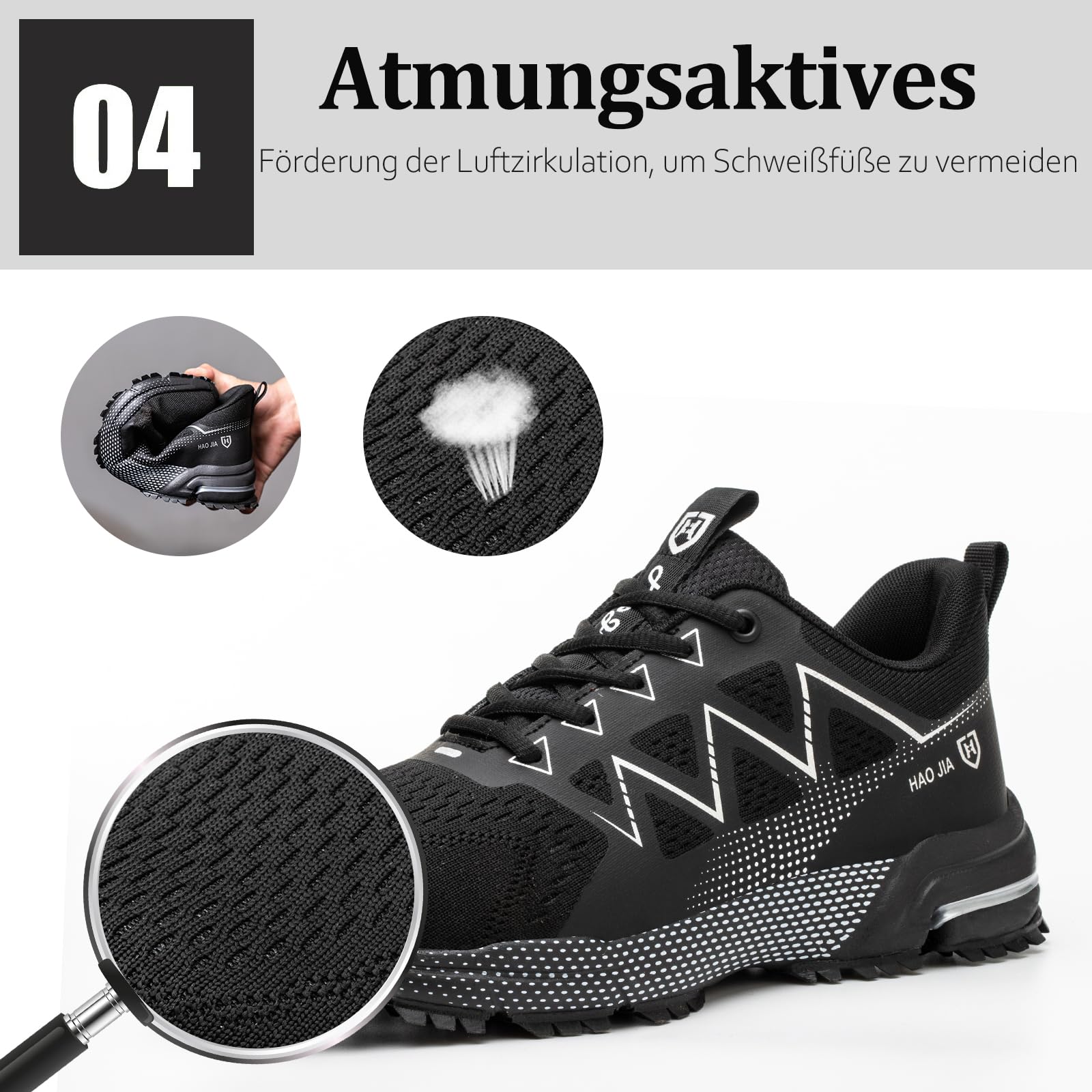 Chaussures de Sécurité Homme Femme Légère Baskets de Sécurité Embout Acier Protection Respirante Chaussures de Travail