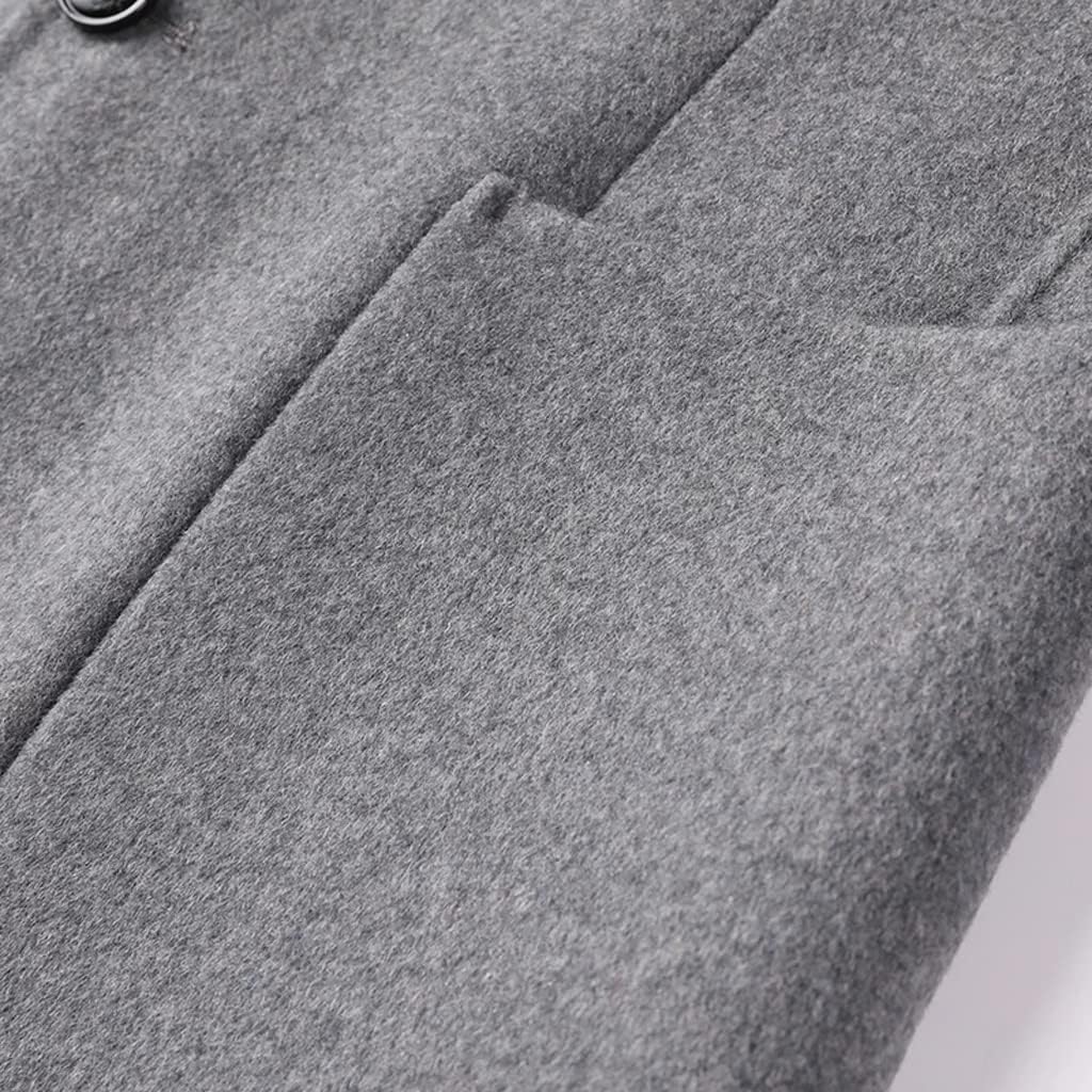 Men's Autumn and Winter Short Jacket Men's Suit Standing Collar Slim Coat(XL Code)