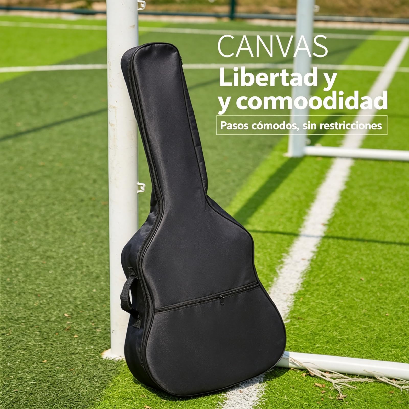 Funda 40/41" Guitarra Oxford 420D Impermeable Acolchada Incluye Cejilla | Funda 420D impermeable acolchada para guitarra. Correa ajustable, bolsillo frontal. Incluye cejilla. Ligera y portable.