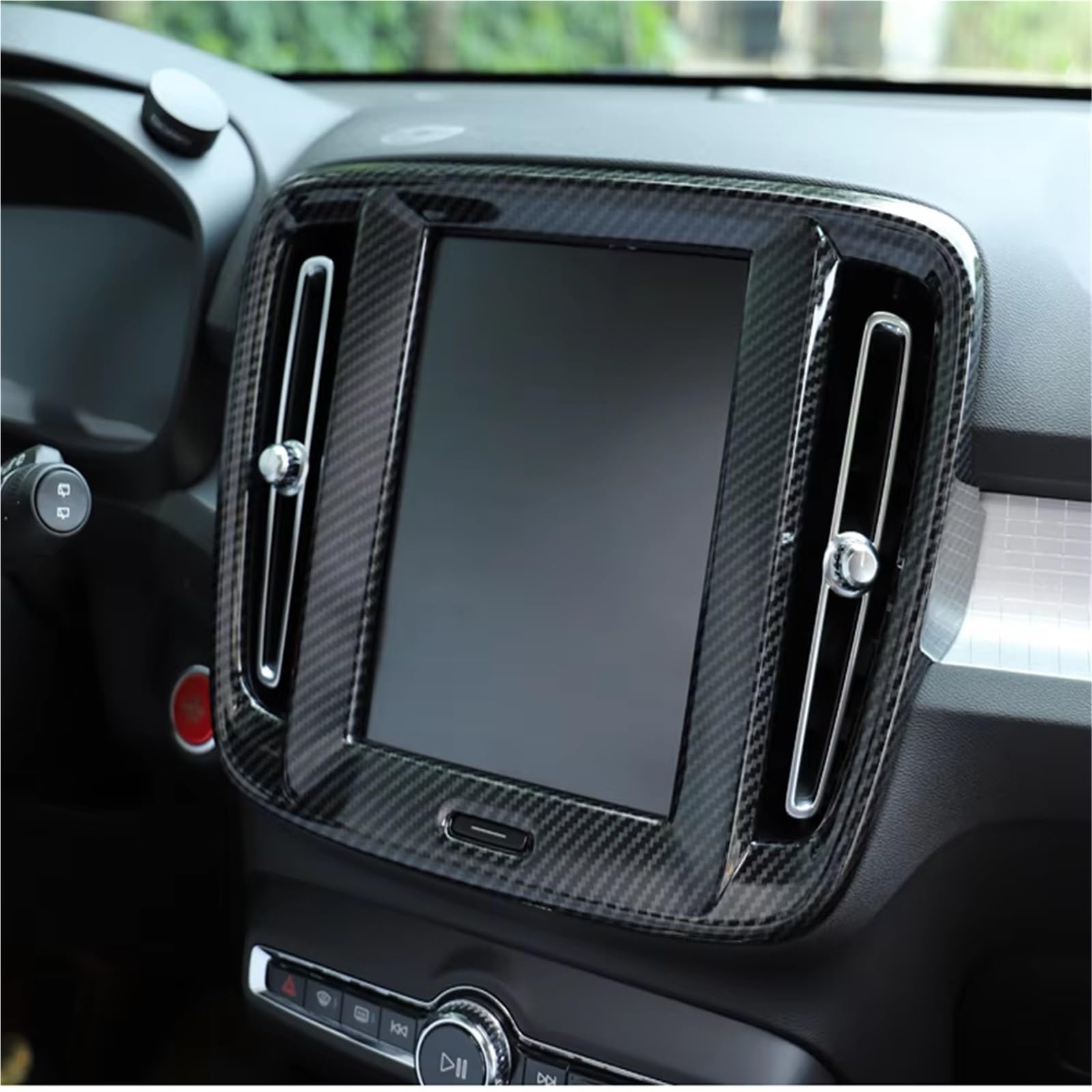 Adorno Salida De Aire Compatible Con Volvo Para XC40 2019 2020 Panel Control Central Pegatina Decorativa Navegación Cubierta De Ventilación De Aire Acondicionado Embellecedor Marco