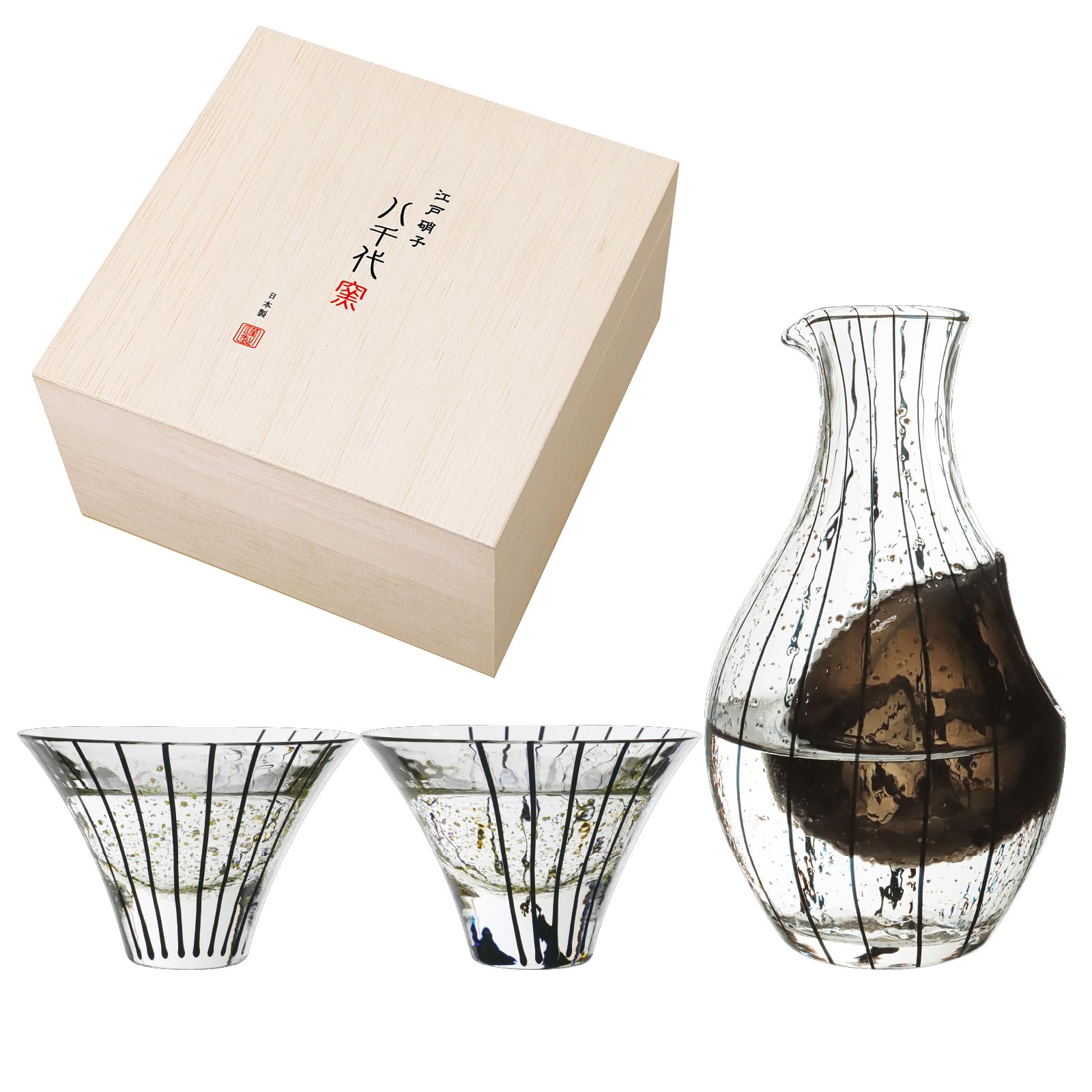 Amazon.co.jp: 東洋佐々木ガラス 酒器セット 江戸硝子 八千代窯 冷酒