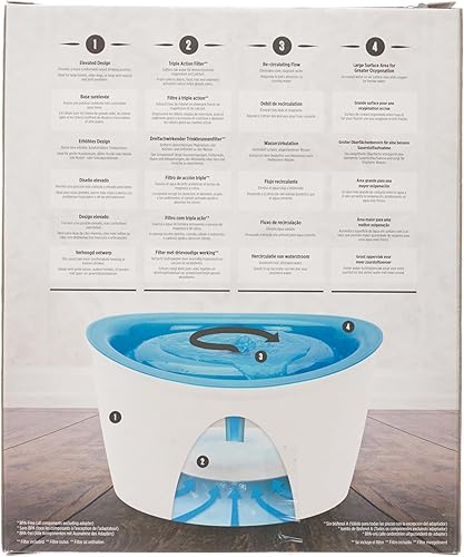 Miniatura 9 de Fuente de agua para perros, diseño fresco y claro, de Dogit, Blanco