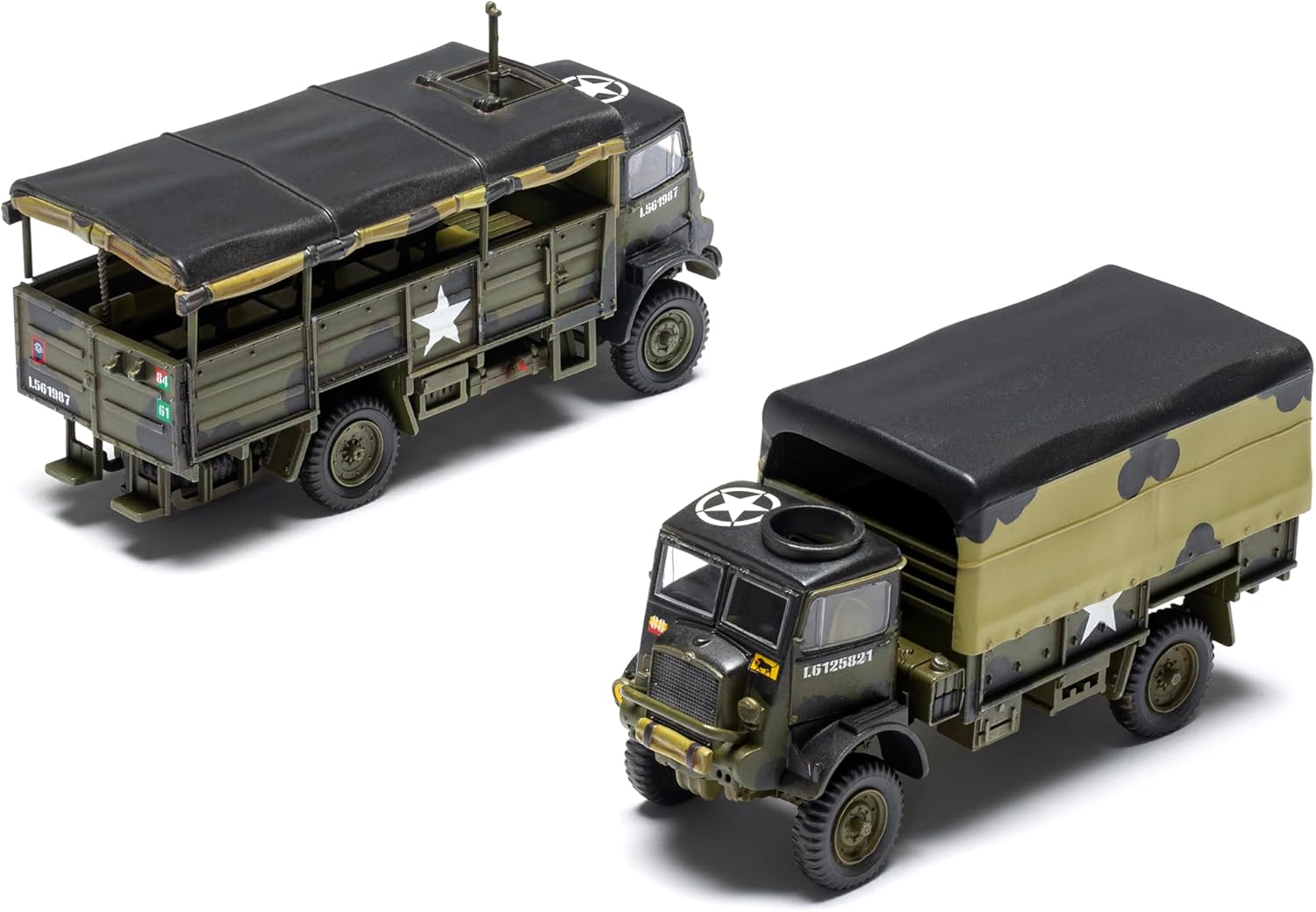 Airfix A03306A 3-Ton World War II Vehicle 4X4 and Military Trucks Set for Gluing Plastic Models