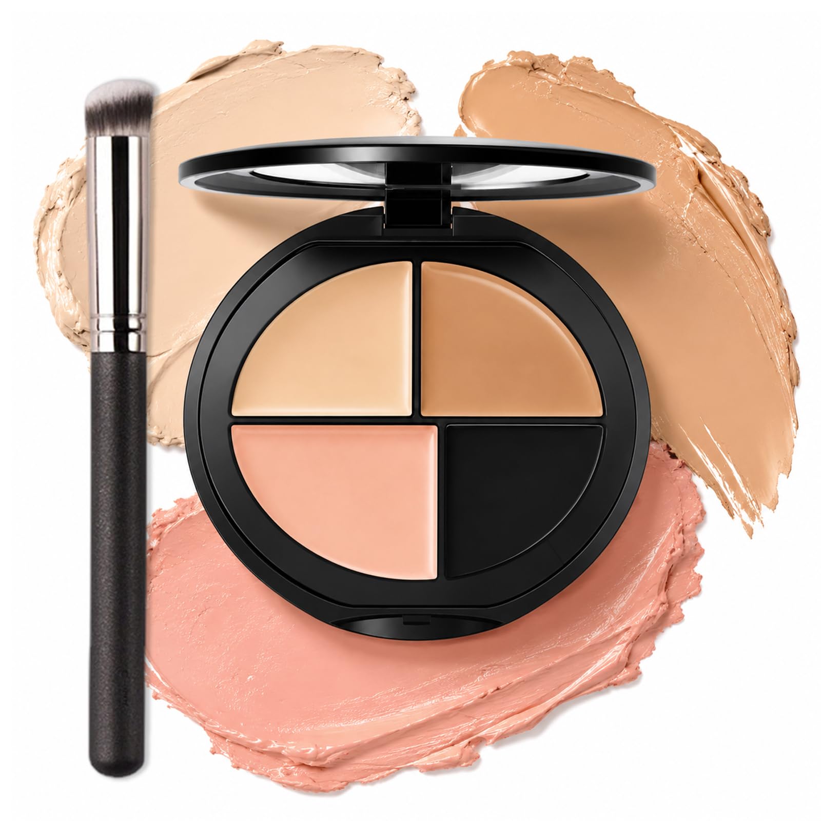 Erinde Palette Correttore, Set 3 Colori, Corregge Occhiaie e Rossori, Alta Coprenza, Riduce Cicatrici da Acne e Macchie Scure, Texture Cremosa per Un’Applicazione Uniforme