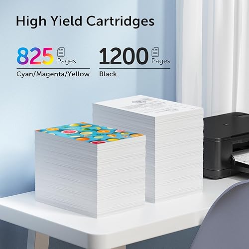 Miniatura 2 de Paquete combinado de cartuchos de tinta 934 y 935 compatibles con HP 934XL 935XL, funciona con HP Officejet Pro 6830 6230 6835 6812 6815 6820 6220