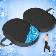 JQinHome Ergo‑Gel Seat Cushion, Foldable Travel Car Seat Cushion, Compact Airplane Seat Support, Stadium Bleacher Pad, Ergonomic Office Chair for Outdoor Daily Use (Black)
