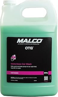 Malco OTG Waterless Car Wash (1 Gal) - 100% Waterless Car Wash Spray/No Water or Bucket Needed/Safe and Effective Cleaning Solution for Cars/Great for On The Go or Regular Use (199401)