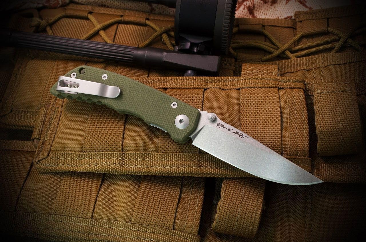 SPARTAN BLADES Talos Liner Lock SFBL7GR OD Green G10 and CTS-XHP Stainless Steel Pocket Knife