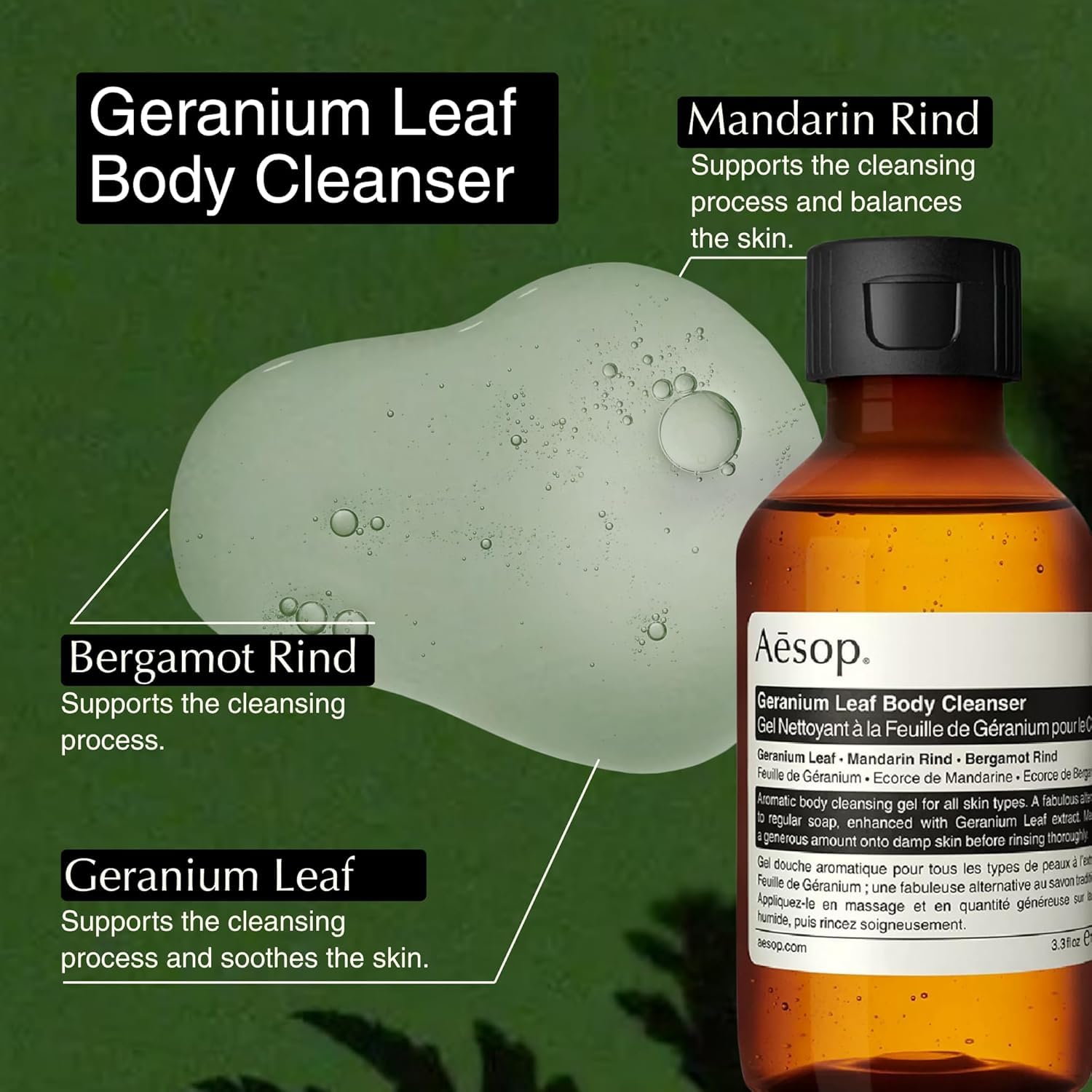 Aesop - Zestaw podróżny | Szlafrok podróżny, balsam do ciała, szampon i odżywka, rozmiar podróżny, 1,7 uncji