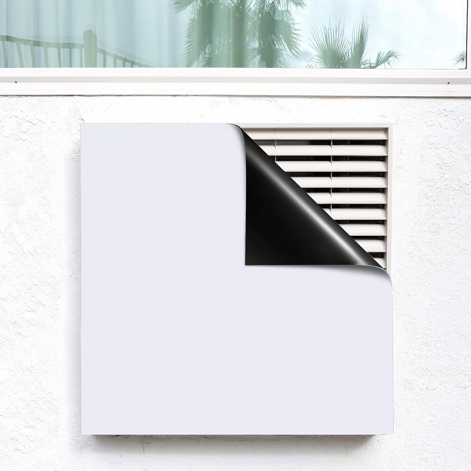 2 Pcs Square Magnetic Vent Covers 10 x 10 Inch Flexible Magnets Vent Blocker for Metal Steel Wall Ceiling Home Floor HVAC RV AC Heater Office