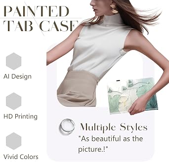 PU Leather Tab Case for Universal 10-11 Vibrant Colors & Stylish Patterns, Cover Protection, Stand, for DOOGEE Blackview Tablet 10, Lotus