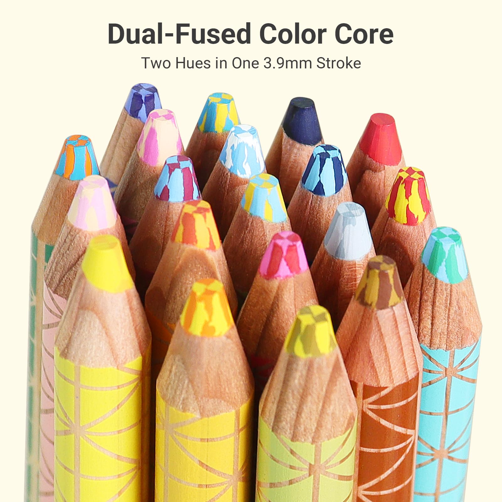 Amazon.com : KOKUYO Dual Colored Pencils in 20 Colors. Smooth