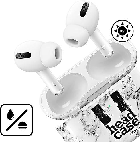 Miniatura 4 de Head Case Designs Calcomanía de vinilo con licencia oficial de Harry Potter Slytherin Aguamenti Deathly Hallows IX compatible con Apple AirPods Pro