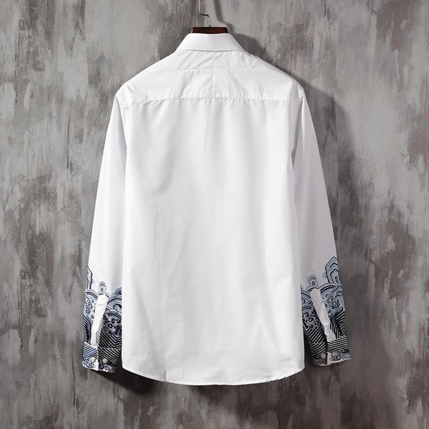 Chinese-Style Men's Long-Sleeve Shirt, Retro Tang Suit, Casual top, Spring and Autumn Shirt
