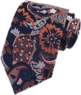 Men's Peony Floral Ties Jacquard Woven Luxury Formal Party Suit Neckties