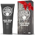 Viking Revolution Microdermabrasion Face Scrub for Men - Facial Cleanser for Skin Exfoliating, Deep Cleansing, Removing Blackheads, Acne, Ingrown Hairs - Men\'s Face Scrub for Pre-Shave (1 Pack)