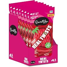 Darrell Lea Real Twists, Strawberry, 7oz Pack of 8