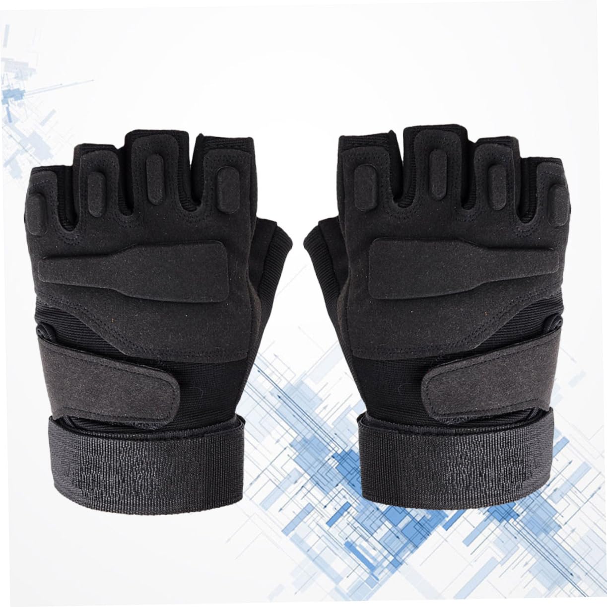 VANZACK 3stücke Half Finger Fahrradhandschuhe Atmungsaktiv Und Schockabsorbierend Für Outdoor-Sportarten Wie Radfahren Laufen Und Angeln XL Schwarz rutschfest Und Schweißabsorbierend