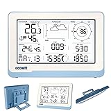 ECOWITT Consola WS3800_C para estación meteorológica, pantalla LCD a color inalámbrica de 7,5 pulgadas, sensores internos 3 en 1 incorporados, par con WS69/WS90, control inteligente de conexión IoT,