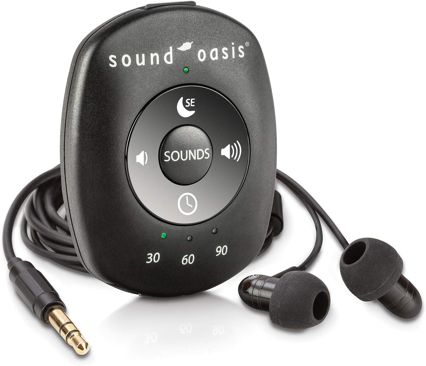 Sound Oasis World’s Smallest Sound Machine, Portable, Sleep Enhancement Helps Relax, Sleep, Mask Tinnitus, Block Noise, and Focus. 24 Dr. Developed Nature Sounds, Pink Noise and Sleep Coach