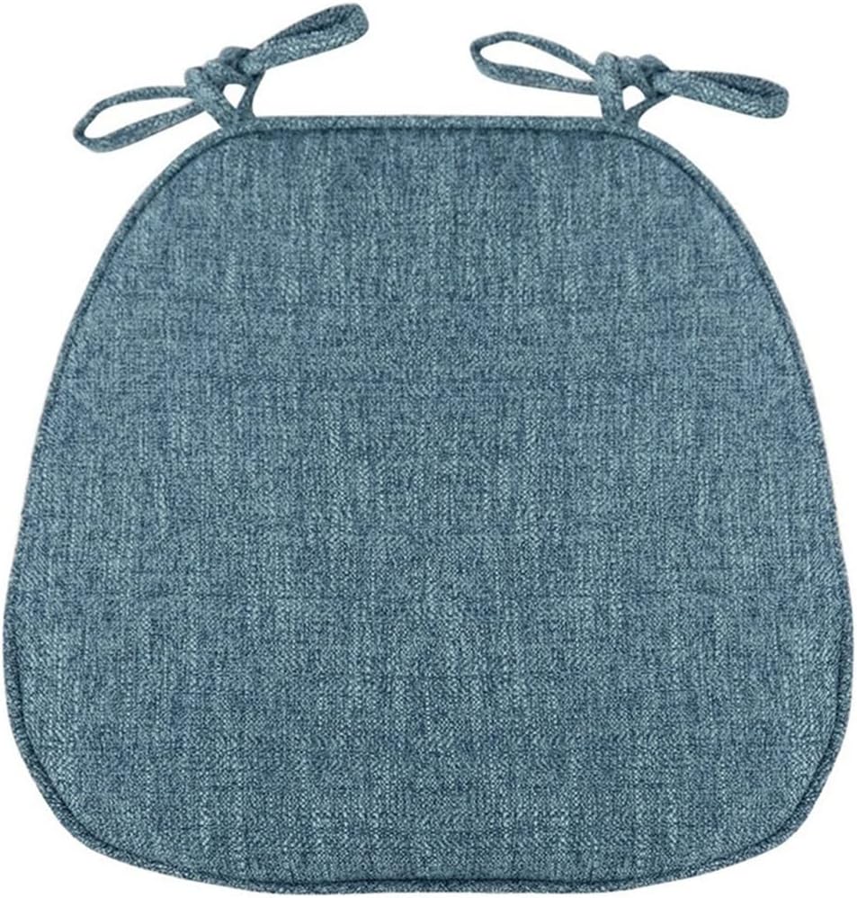 MOODMUSE Chair Cushions for Dining Chairs,Seat Cushions with Ties for Kitchen Chairs, Chair Pads for Dining Room,1/2/4 Packs Non Slip Seat Cushion (Color : Dark Gray, Size : 43 * 41CM(4packs))