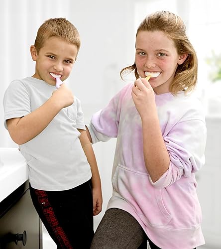 Miniatura 5 de Cepillo de dientes en forma de U para niños de 6 a 12 años. Dos cepillos de dientes suaves de alta calidad vienen con estuche de viaje y cepillos de