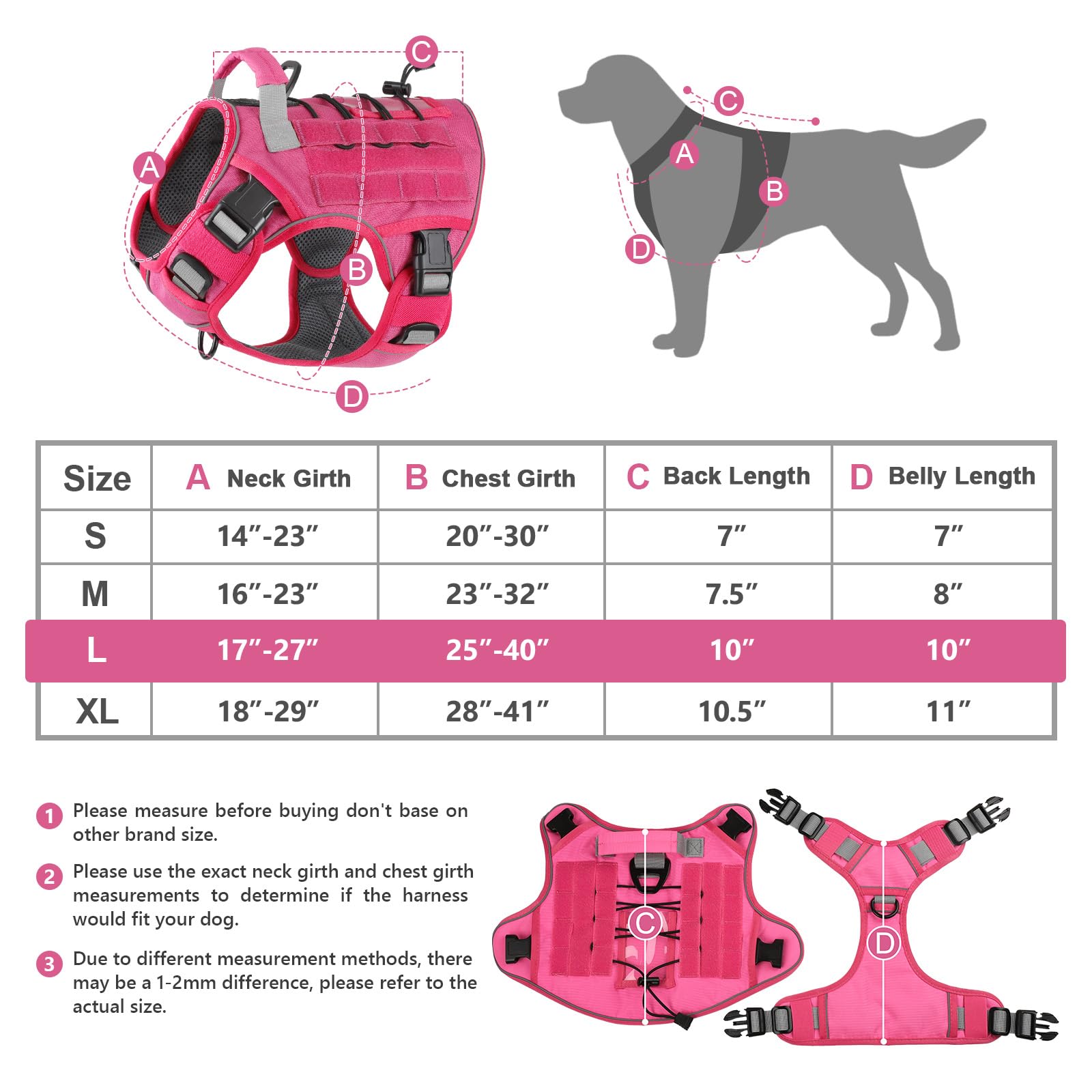 Julius Harness Size Chart K9 Mini Mini Pet Supplies K9 Julius