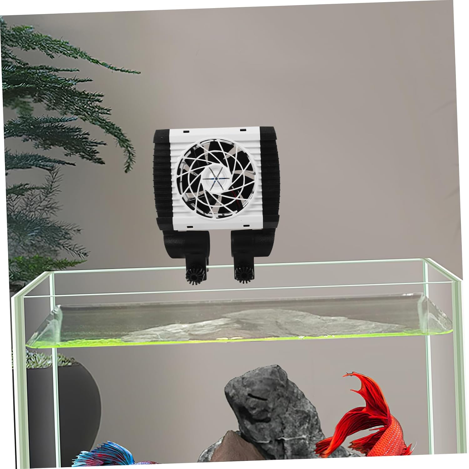 Abaodam Electric Fan for Fish Tank Speed Cooling System Compact Quiet Aquarium Chiller for Efficient Temperature Control for Freshwater and Tanks Us