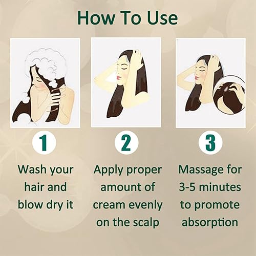 Miniatura 7 de Pomada para el crecimiento del cabello de jengibre, crema de crecimiento del cabello de jengibre para la pérdida del cabello y adelgazamiento del