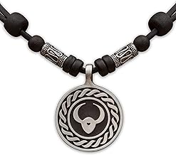Hana Lima 1 of 12 Zodiac signs on adjustable leather necklace with stainless steel beads, horoscope surfer necklace