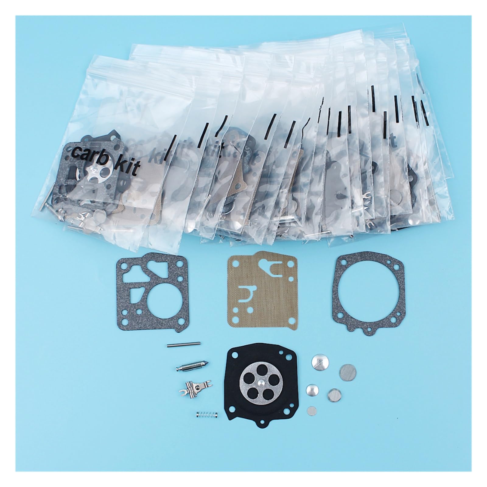 Kit de reparación diafragma carburador 20 piezas for Husqvarna 61 66 266 268 272 281 for motosierra Jonsered 625 630 670 for Tillotson RK-23HS