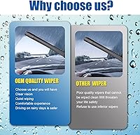 Vista 3 de Limpiaparabrisas de 24" + 19" con juegos de escobillas limpiaparabrisas traseras de 15", repuesto automotriz para Chevrolet Equinox 2005-2009, fácil