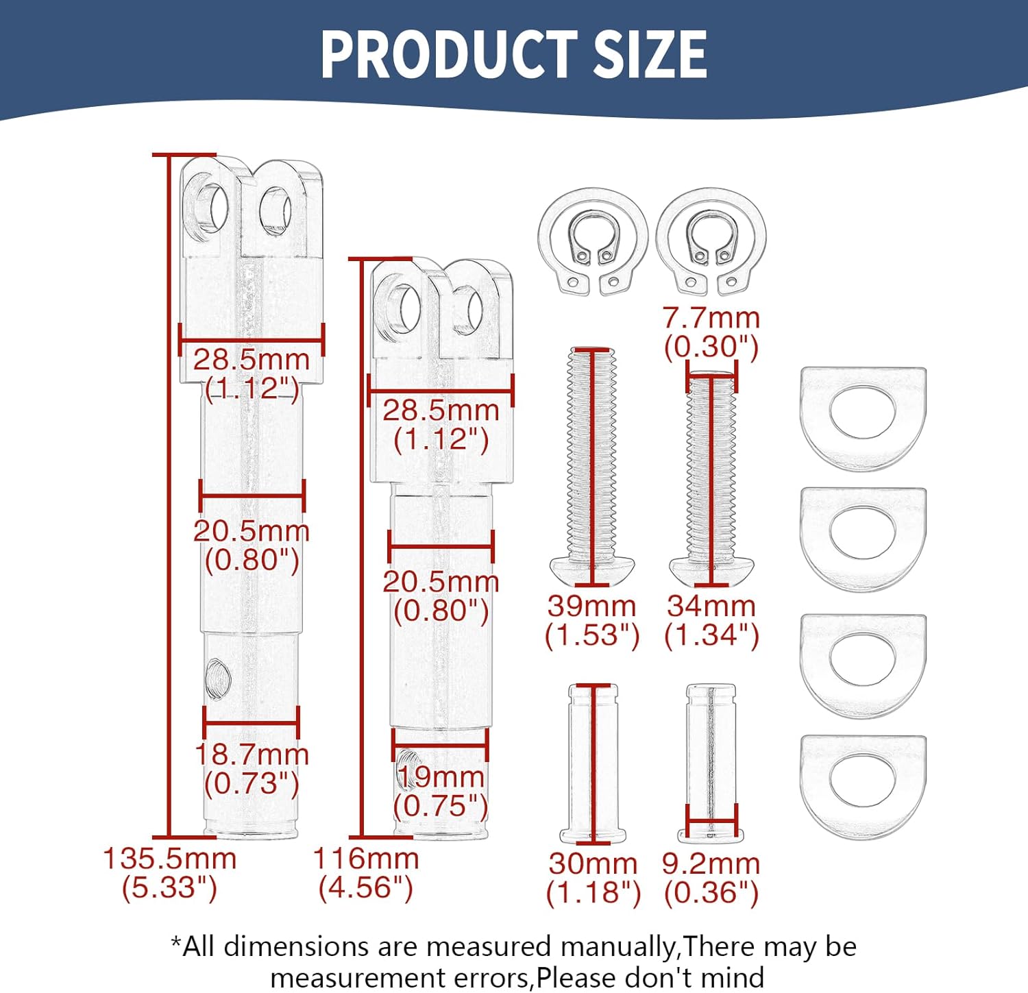 Forward Control Foot Peg Mounts Clamps Supports Clevis Kit Fit For Harley 2004-2022 Sportster Iron 883 1200 Forty Eight Seventy Two XL883 XL1200 (Chrome)