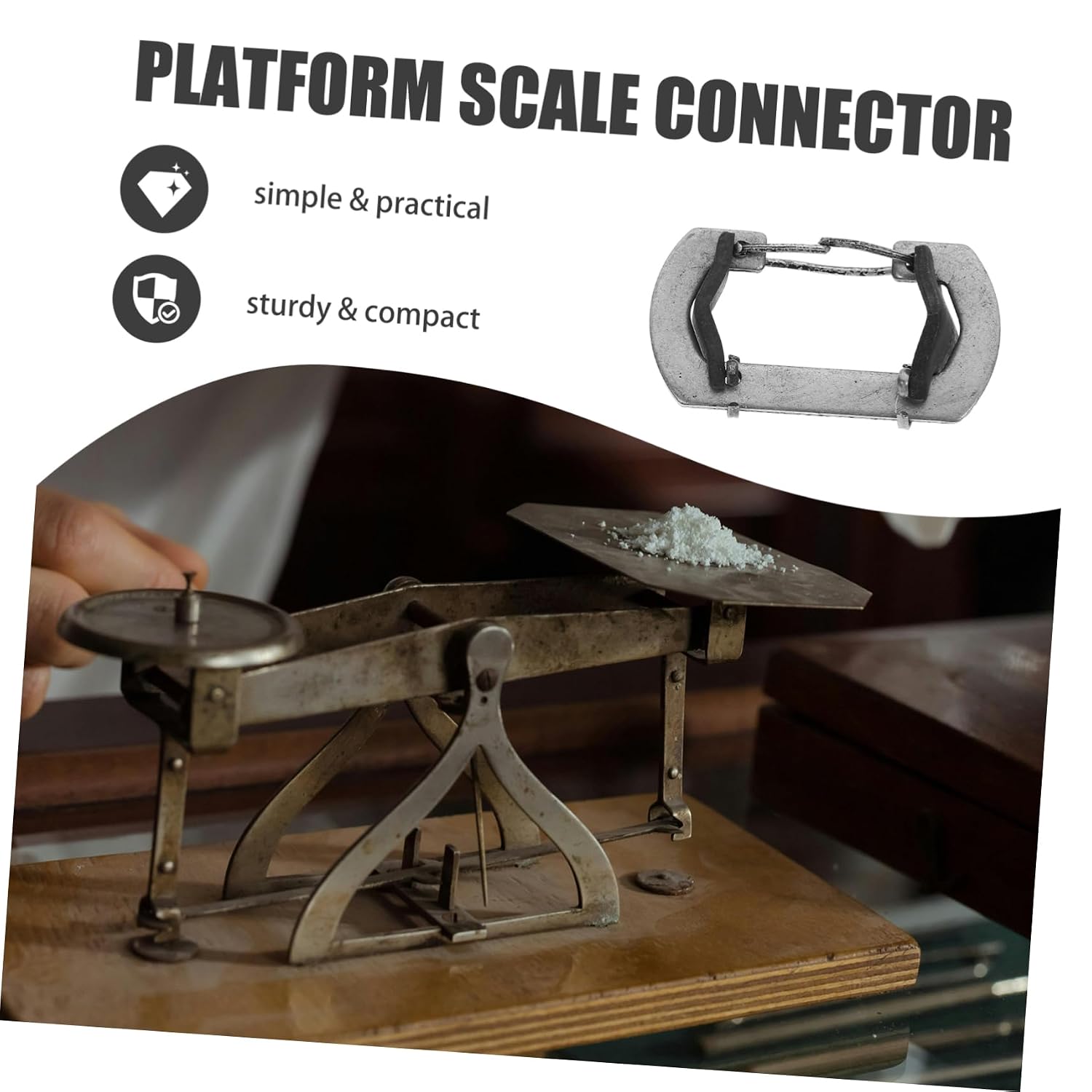 100kg Mechanical Platform Scale Connector Set Scale Accessory Kit Platform Parts