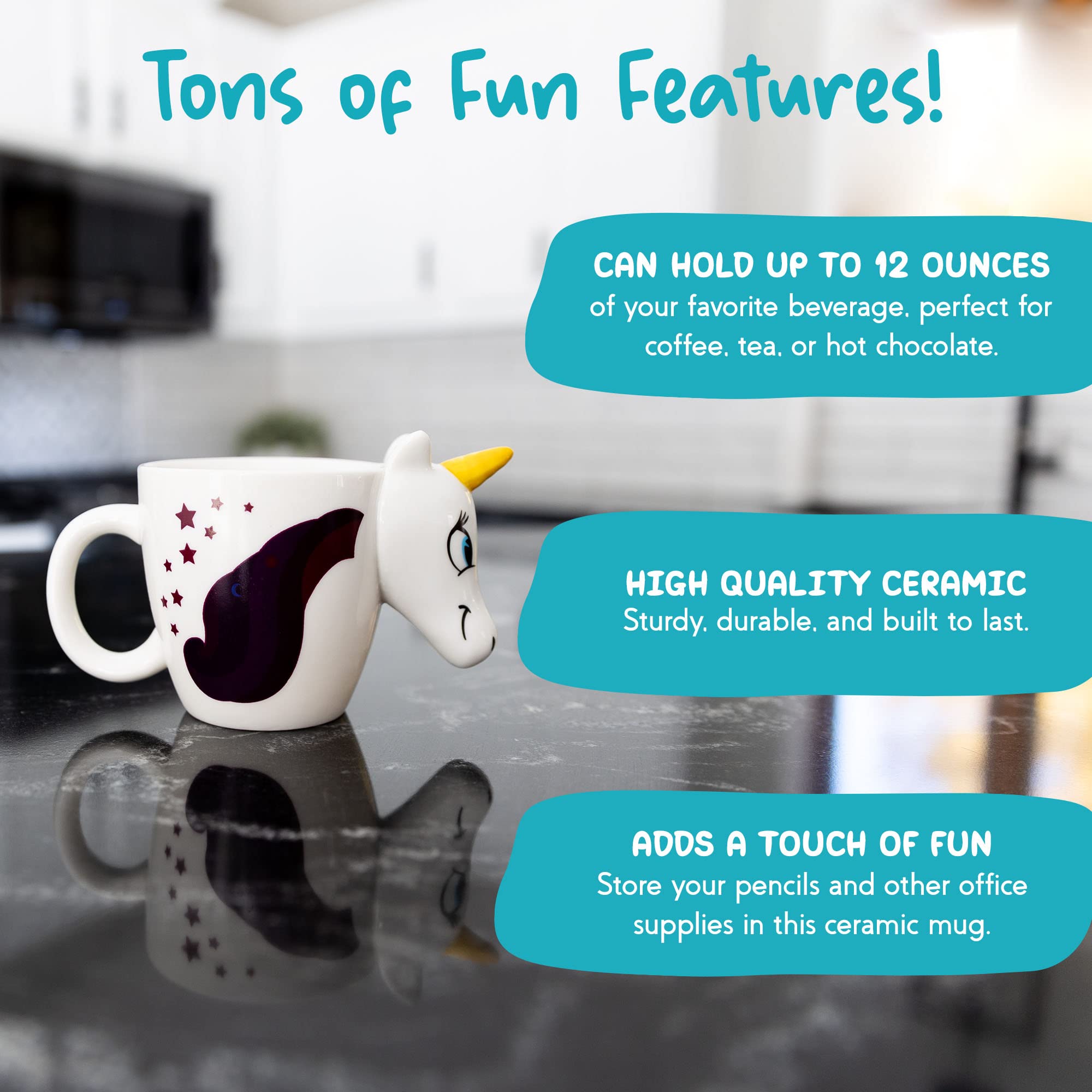 Amazon.com: infloatables Color Changing Unicorn Mug - 3D Coffee Mug -  Unique Unicorn Mug - Unicorn Color Changing Mug - 12-Ounce Rainbow Unicorn  Mug - Cool Birthday Gift : Home & Kitchen