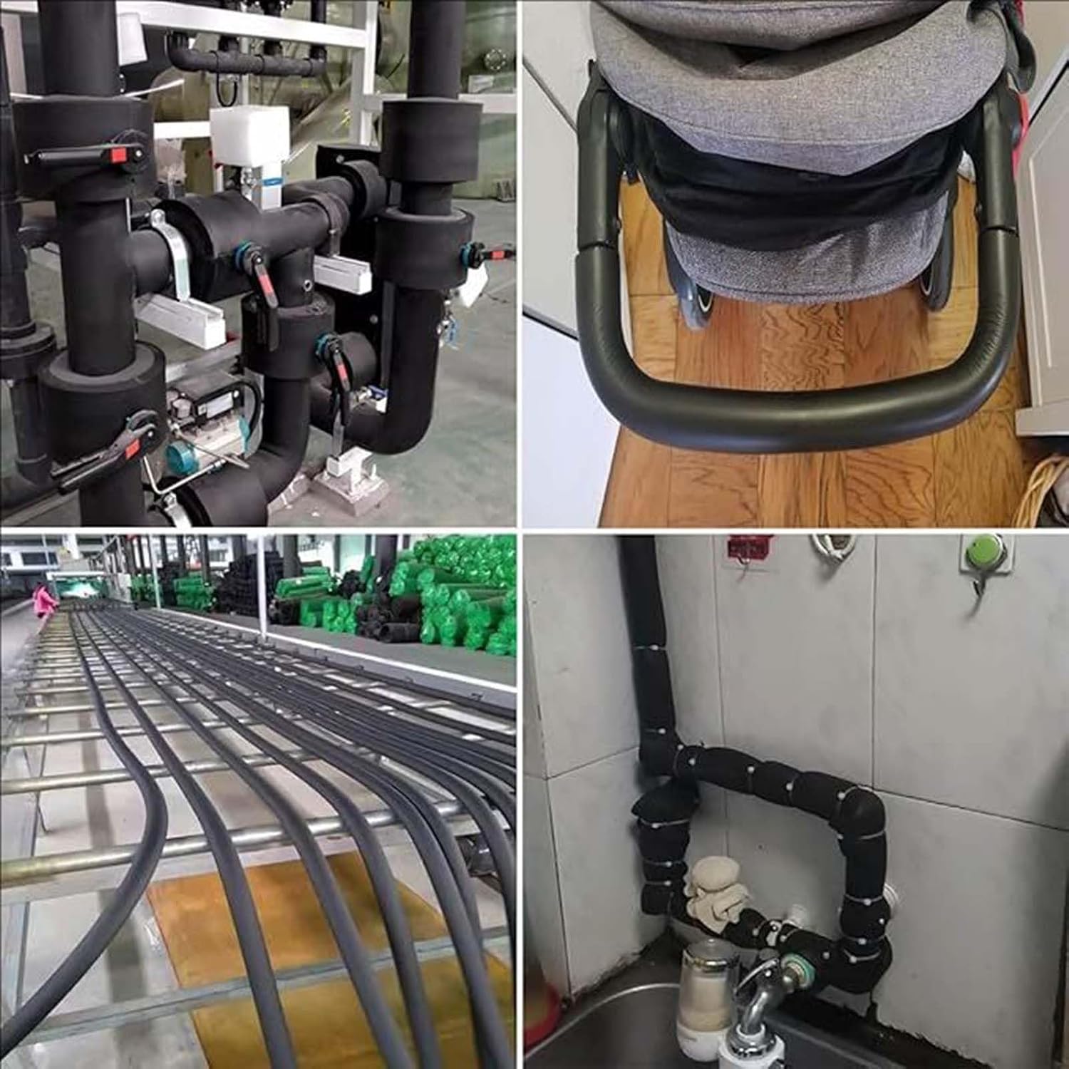 Pipe Insulation Freeze Protection Insulation Hose Tube Foam Grip Tubing for Cold and Hot Water Pipes, Handle Grip Support, Guitar Stand, Lagging, Insulated(ID89MM x T20MM x 1.9M)