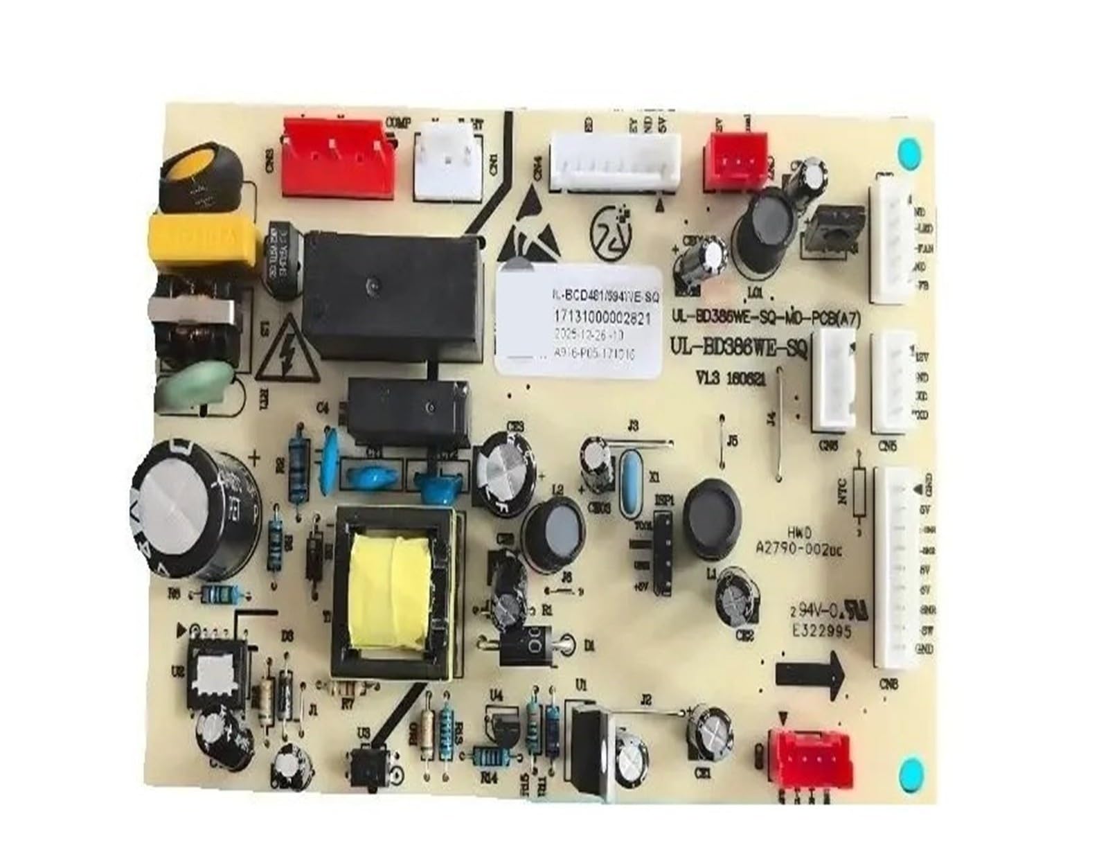 Carte De Commande 17131000002821 for Réfrigérateur, Carte Mère UL-BD386WE-SQ for Réfrigérateur, PCB, Contrôle Des Pièces De Rechange remplacer