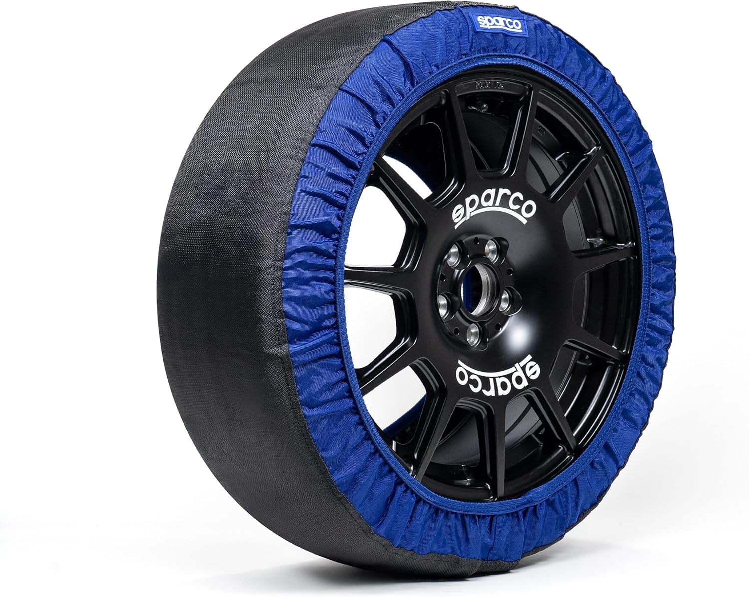 Sparco SnowShield | Juego de 2 cadenas de nieve para coche | Cadenas para nieve fáciles de montar | Silenciosas, duraderas, homologadas y reutilizables (Talla XL)