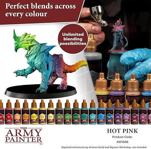 Miniatura 7 de The Army Painter Warpaint Air Fluorescent Hot Pink - Acrylic Non-Toxic Heavily Pigmented Water Based Paint for Tabletop Roleplaying, Boardgames, and
