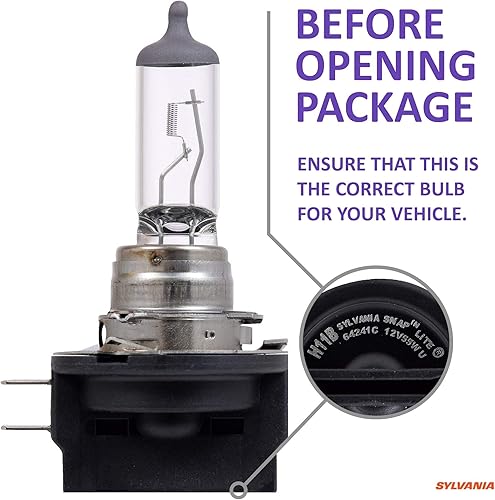 Miniatura 7 de SYLVANIA - H11B XtraVision - High Performance Halogen Headlight Bulb, High Beam, Low Beam and Fog Replacement Bulb (Contains 2 Bulbs)